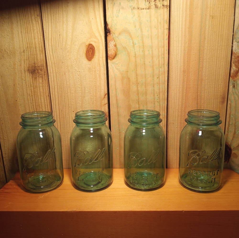 Set of 4 Ball Mason Jars